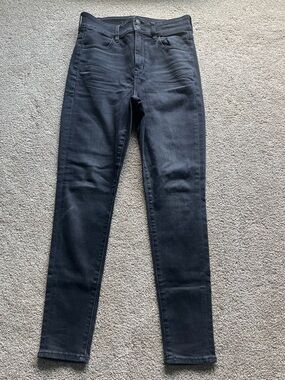 American Eagle Next Level Stretch Dark Grey Skinny Super High-Rise Jeggings